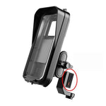 Waterproof Navigation Phone Holder For Motorcycles And Bicycles, Handlebar Charging, Handlebar Standard, Rearview Mirror Charging, Rearview Mirror Standard