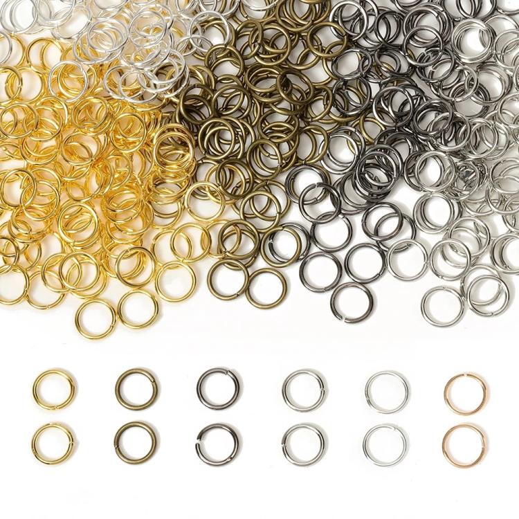 แหวนต่อเครื่องประดับทำมือ 200 ชิ้น อุปกรณ์ DIY ขนาด 0.5 x 3 มม., 0.5 x 4 มม., 0.7 x 5 มม., 0.9 x 6 มม., 1.0 x 7 มม., 1.0 x 8 มม., 1.2 x 9 มม., 1.2 x 10 มม., 1.2 x 12 มม.