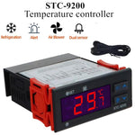 STC-9200 ตัวควบคุมอุณหภูมิคอมพิวเตอร์ขนาดเล็ก - เอาต์พุต 3 โหมด สำหรับระบบทำความเย็น, ละลายน้ำแข็ง และควบคุมพัดลม, ใช้ได้ทั่วไปสำหรับห้องเก็บของเย็น/เครื่องทำความเย็น