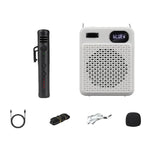 DIYO-1125 ไมโครโฟนเสียงดังสำหรับใช้งานกลางแจ้งพร้อมแสดงแบตเตอรี่ เครื่องขยายเสียงสำหรับครูในห้องเรียน ไมโครโฟนไร้สายเดี่ยวสีขาว, ไมโครโฟนไร้สายเดี่ยวสีดำ, ไมโครโฟนไร้สายแบบสวมศีรษะสีขาว, ไมโครโฟนไร้สายแบบสวมศีรษะสีดำ, ไมโครโฟนไร้สายคู่สีขาว...