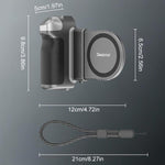 ด้ามจับโทรศัพท์ถ่ายภาพแบบหดได้แม่เหล็ก Desiontal GP-06 สำหรับถ่ายทอดสดและเซลฟี่กลางแจ้ง, GP-06