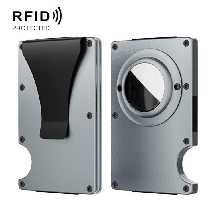 กระเป๋าใส่บัตรโลหะกัน RFID สำหรับ AirTag รุ่นที่ 2 / รุ่นที่ 1