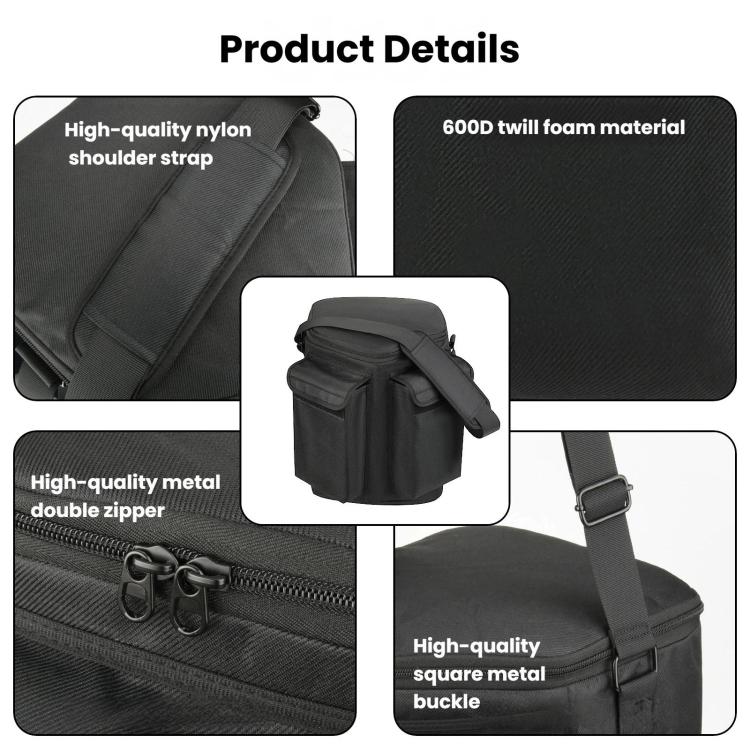 กระเป๋าสะพายข้างสำหรับลำโพง Bose S1 Pro และ S1 Pro+ พร้อมช่องกระเป๋าคู่