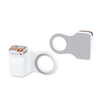 Magnetic Mount Camera Assistant Wireless Bluetooth Remote Zoom Photo Handheld Stabilizer, White Without Light