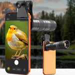 ชุดเลนส์เทเลโฟโต้ APEXEL TeleZoom 5–10X สำหรับสมาร์ทโฟน พร้อมคลิปอเนกประสงค์, APL-T5-10X
