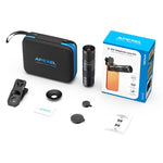 ชุดเลนส์เทเลโฟโต้ APEXEL TeleZoom 5–10X สำหรับสมาร์ทโฟน พร้อมคลิปอเนกประสงค์, APL-T5-10X