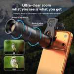 ชุดเลนส์เทเลโฟโต้ APEXEL TeleZoom 5–10X สำหรับสมาร์ทโฟน พร้อมคลิปอเนกประสงค์, APL-T5-10X