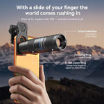 ชุดเลนส์เทเลโฟโต้ APEXEL TeleZoom 5–10X สำหรับสมาร์ทโฟน พร้อมคลิปอเนกประสงค์, APL-T5-10X