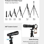 ชุดเลนส์เทเลโฟโต้ APEXEL TeleCular 50x สำหรับสมาร์ทโฟน พร้อมขาตั้งกล้องหัวบอล 360 องศาและโฟกัสภายใน, APL-T50X