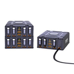 ที่ชาร์จสายชาร์จ USB-C GaN 550W ชาร์จเร็วพิเศษแบบหลายพอร์ต พร้อมสายเก็บได้, ปลั๊ก EU, ปลั๊ก US, ปลั๊ก UK, ปลั๊ก AU, ปลั๊ก KR