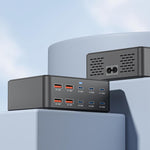 ที่ชาร์จ GaN 330W ชาร์จเร็วพิเศษแบบหลายพอร์ต, ปลั๊ก EU, ปลั๊ก US, ปลั๊ก UK, ปลั๊ก AU, ปลั๊ก KR