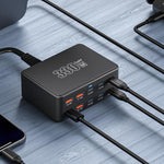 ที่ชาร์จ GaN 330W ชาร์จเร็วพิเศษแบบหลายพอร์ต, ปลั๊ก EU, ปลั๊ก US, ปลั๊ก UK, ปลั๊ก AU, ปลั๊ก KR