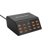 ปลั๊กไฟ USB 15 พอร์ต ชาร์จเร็วอัจฉริยะ, ปลั๊ก US, ปลั๊ก UK, ปลั๊ก AU, ปลั๊ก EU, ปลั๊ก KR
