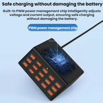 ปลั๊กไฟ USB 15 พอร์ต ชาร์จเร็วอัจฉริยะ, ปลั๊ก US, ปลั๊ก UK, ปลั๊ก AU, ปลั๊ก EU, ปลั๊ก KR