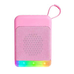 ลำโพงบลูทูธมินิสไตล์เรโทร พร้อมไฟ RGB ช่องเสียบการ์ด TF และ U Disk สำหรับตั้งโต๊ะ