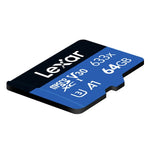 Lexar 633x การ์ดหน่วยความจำโทรศัพท์มือถือเฉพาะสำหรับกล้องบันทึกภาพความเร็วสูง 64GB DVR TF Card, 64GB