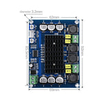 บอร์ดแอมป์เสียงดิจิตอลสเตอริโอ 120W+120W แบบสองช่อง XH-M543 ใช้ชิป TPA3116D2