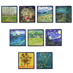 อัลบั้มภาพทำมือสไตล์เรโทร DIY พร้อมฟิล์มกาวในตัว ขนาด 16 นิ้ว ลาย Blossom, Bouquet, Landscape, Starry Night, Ride The Wind And Waves, Back To Nature, Sunflower, Starry Sky, Apricot Blossom