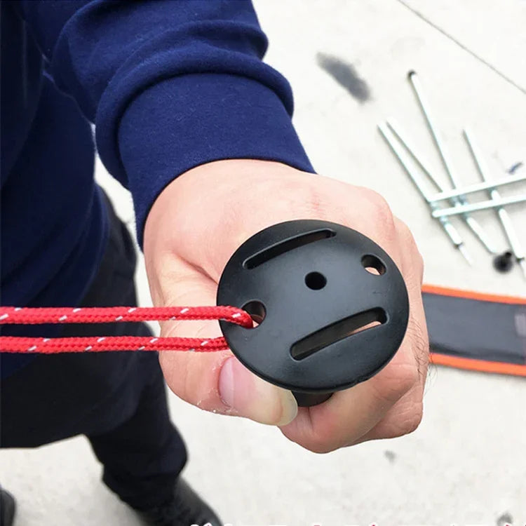 ปลั๊กกันรั่ว 2 ชิ้น ฝาครอบแท่งสนับสนุน Alpenstock ป้องกันการระเบิด เสาเต็นท์ หมวกกันน็อคพลาสติก