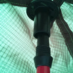 ปลั๊กกันรั่ว 2 ชิ้น ฝาครอบแท่งสนับสนุน Alpenstock ป้องกันการระเบิด เสาเต็นท์ หมวกกันน็อคพลาสติก