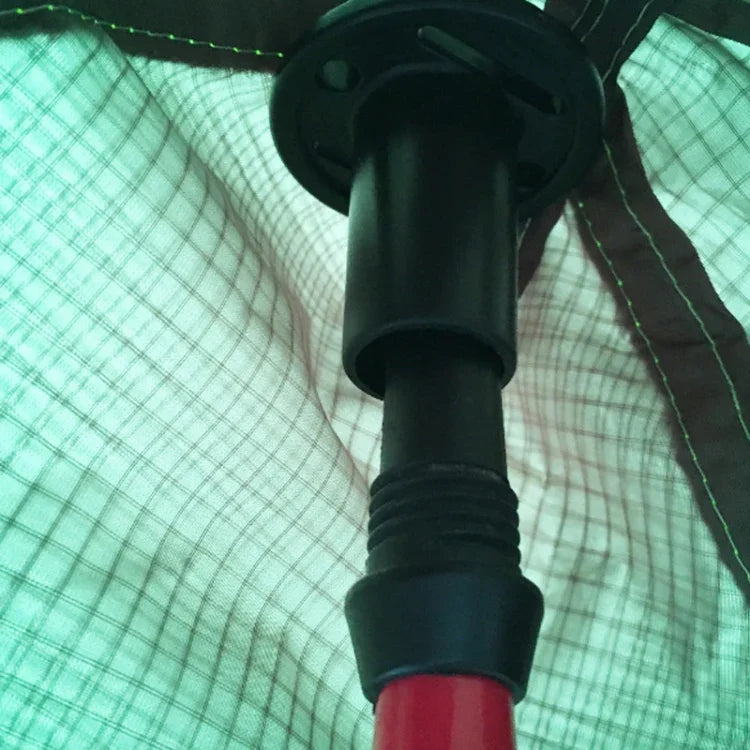 ปลั๊กกันรั่ว 2 ชิ้น ฝาครอบแท่งสนับสนุน Alpenstock ป้องกันการระเบิด เสาเต็นท์ หมวกกันน็อคพลาสติก
