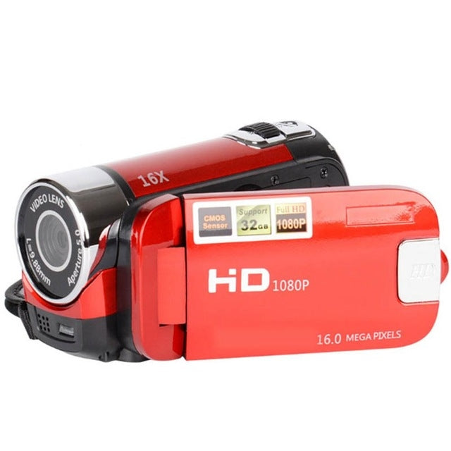 กล้อง DV สำหรับเดินทางและใช้ในบ้าน ความละเอียด HD ซูมดิจิตอล 16 เท่า 16 ล้านพิกเซล, ปลั๊ก US