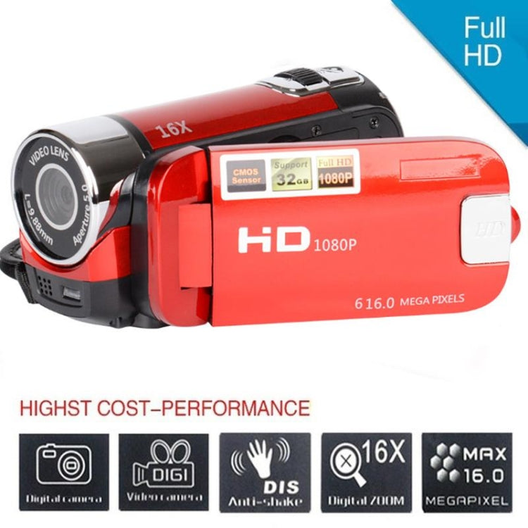 กล้อง DV สำหรับเดินทางและใช้ในบ้าน ความละเอียด HD ซูมดิจิตอล 16 เท่า 16 ล้านพิกเซล, ปลั๊ก US