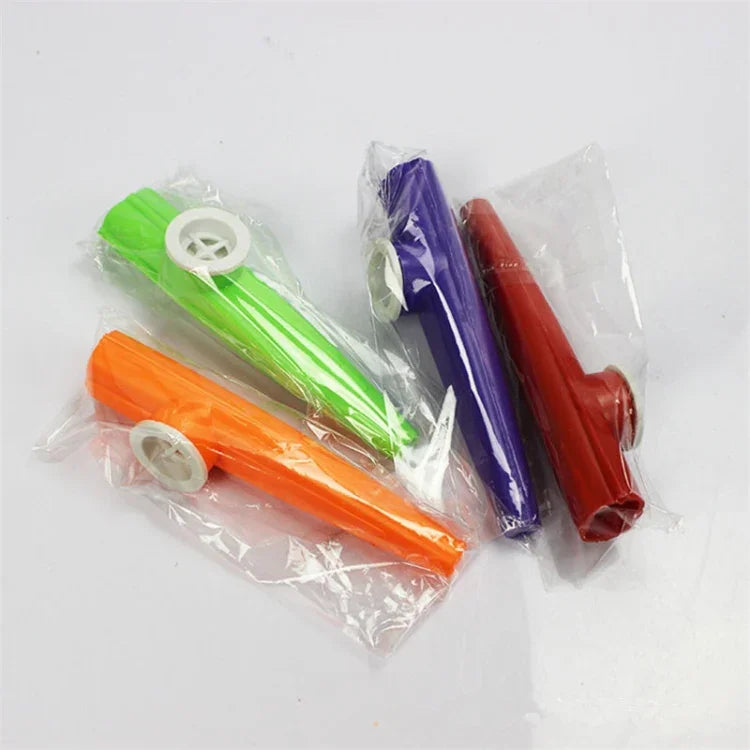 เครื่องดนตรีประกอบเด็ก Kazoo พลาสติก 10 ชิ้น ส่งสีสุ่ม, Kazoo 10 ชิ้น