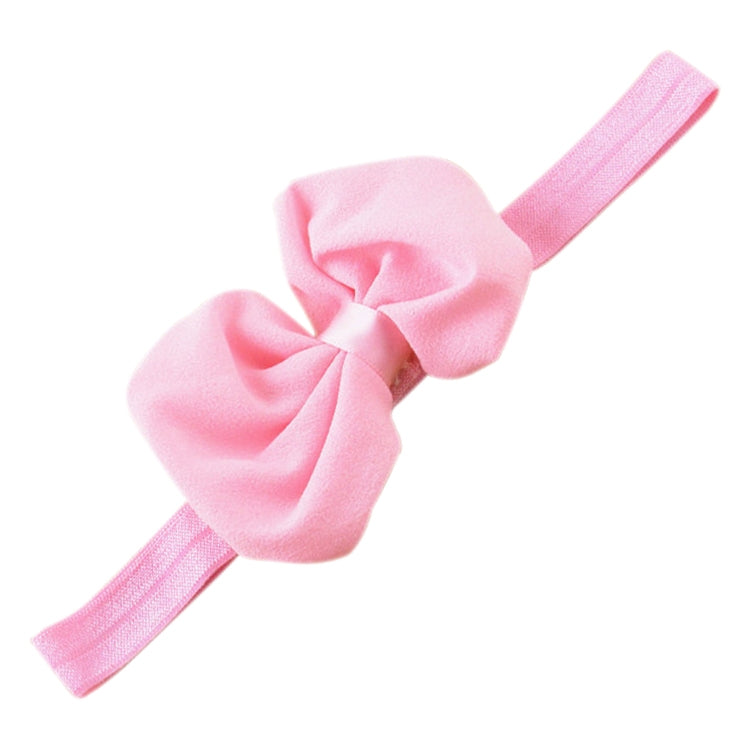 ที่คาดผมเด็กโบว์ผ้าชีฟอง 2 ชิ้น อุปกรณ์เสริมผมเด็ก