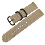 Washable Nylon Canvas Watchband, 18mm, 20mm, 22mm, 24mm