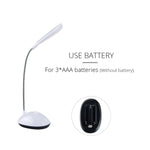 ชุด 2 ชิ้น โคมไฟตั้งโต๊ะอ่านหนังสือสำหรับห้องนอน แบบพกพา ปรับได้ ยืดหยุ่น LED ไฟกลางคืนสำหรับเด็ก สีขาว ชมพู น้ำเงิน เขียว