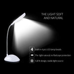 ชุด 2 ชิ้น โคมไฟตั้งโต๊ะอ่านหนังสือสำหรับห้องนอน แบบพกพา ปรับได้ ยืดหยุ่น LED ไฟกลางคืนสำหรับเด็ก สีขาว ชมพู น้ำเงิน เขียว
