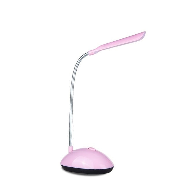 ชุด 2 ชิ้น โคมไฟตั้งโต๊ะอ่านหนังสือสำหรับห้องนอน แบบพกพา ปรับได้ ยืดหยุ่น LED ไฟกลางคืนสำหรับเด็ก สีขาว ชมพู น้ำเงิน เขียว