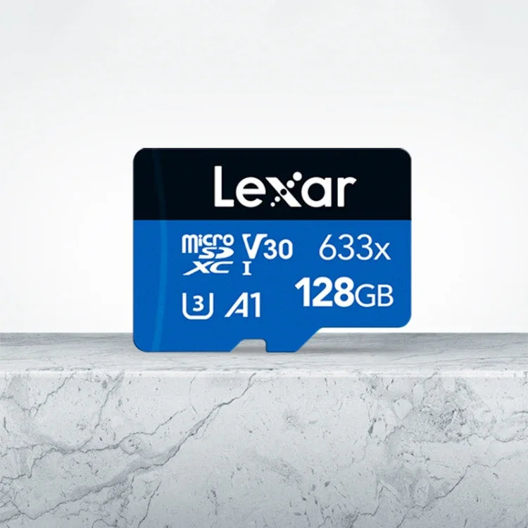 Lexar 633x การ์ดหน่วยความจำ TF เฉพาะสำหรับกล้องบันทึกภาพความเร็วสูง 128GB โทรศัพท์มือถือ, 128GB