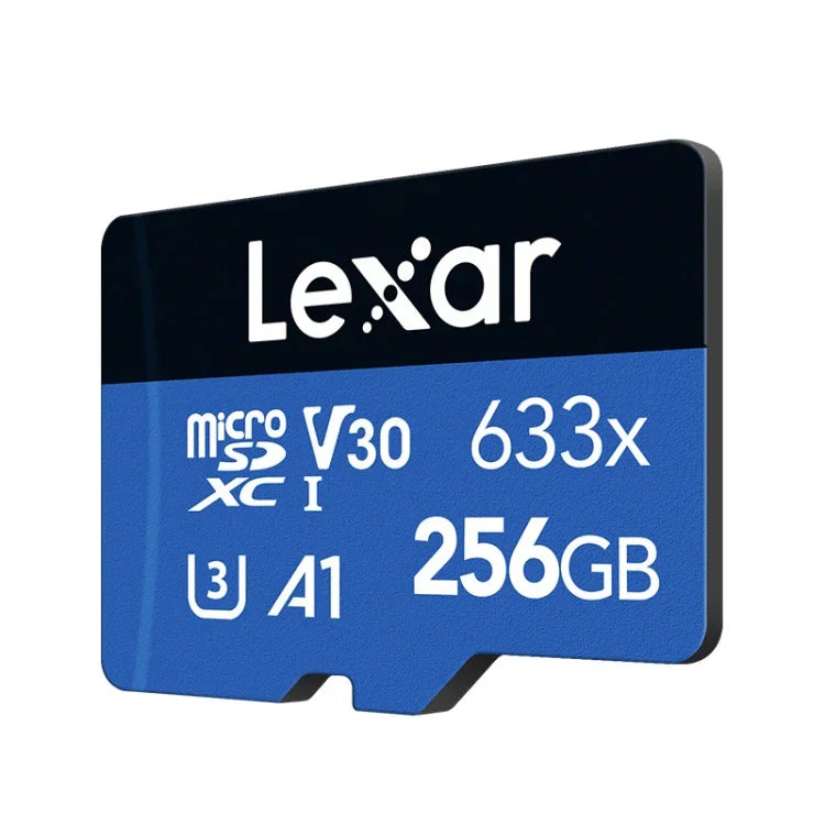 Lexar 633x การ์ดหน่วยความจำ TF กล้องโทรศัพท์มือถือความเร็วสูง 256GB สำหรับกล้องบันทึกภาพและขยายสวิตช์, 256GB