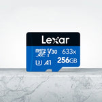 Lexar 633x การ์ดหน่วยความจำ TF กล้องโทรศัพท์มือถือความเร็วสูง 256GB สำหรับกล้องบันทึกภาพและขยายสวิตช์, 256GB