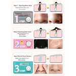 ชุดมาส์กจมูก 3 ชิ้น สำหรับกำจัดสิวหัวดำและสิว ชุด 3 ขั้นตอน สีฟ้า สีแดง