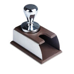 แทมเปอร์กาแฟเอสเพรสโซ่สแตนเลสพร้อมแท่นซิลิโคน เครื่องมือบาริสต้า แผ่นรองผง แผ่นรองค้อน