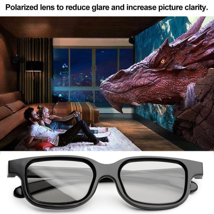 แว่นตาโพลาไรซ์พิเศษสำหรับภาพยนตร์ 3D, แว่นตา 3D สเตอริโอไม่สะท้อนแสงแฟลช, 1 ชิ้น