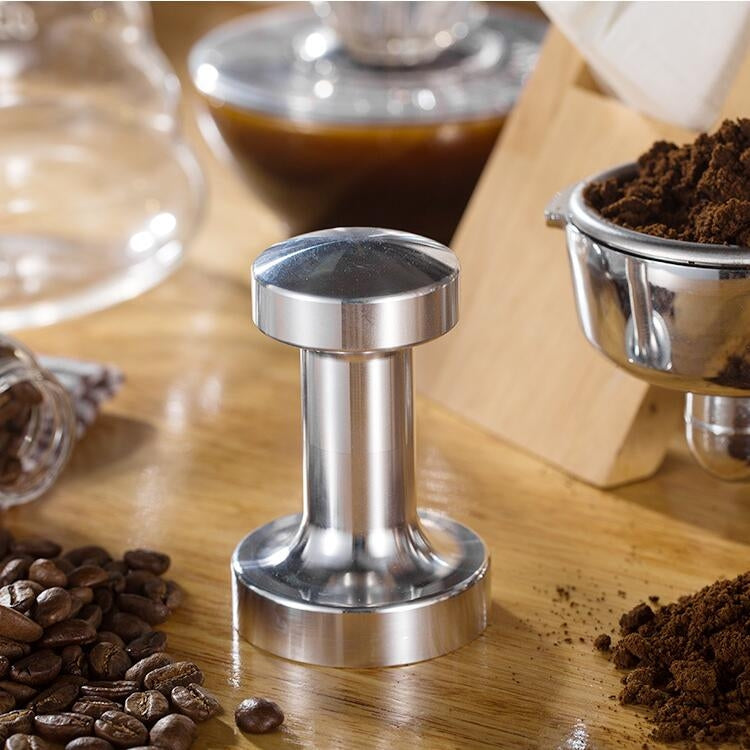 ด้ามจับไม้เนื้อแข็งสแตนเลสแบบบูรณาการสำหรับผงกาแฟ ด้ามจับไม้จันทน์แดง 57.5mm, ด้ามจับไม้จันทน์แดง 58mm, ด้ามจับไม้โอ๊ค 57.5mm, ด้ามจับไม้โอ๊ค 58mm, ด้ามจับไม้กุหลาบ 57.5mm, ด้ามจับไม้กุหลาบ 58mm, ด้ามจับสแตนเลสถอดได้ 57.5mm
