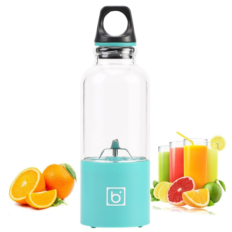 ถ้วยเครื่องคั้นน้ำผลไม้ไฟฟ้าขนาดเล็กพกพา 500ml ชาร์จ USB เครื่องปั่นน้ำผลไม้ เครื่องปั่น เครื่องเขย่า เครื่องคั้นน้ำส้มผลไม้ ใบมีด 4 แฉก สีน้ำเงิน, ใบมีด 4 แฉก สีเขียว, ใบมีด 4 แฉก สีชมพู