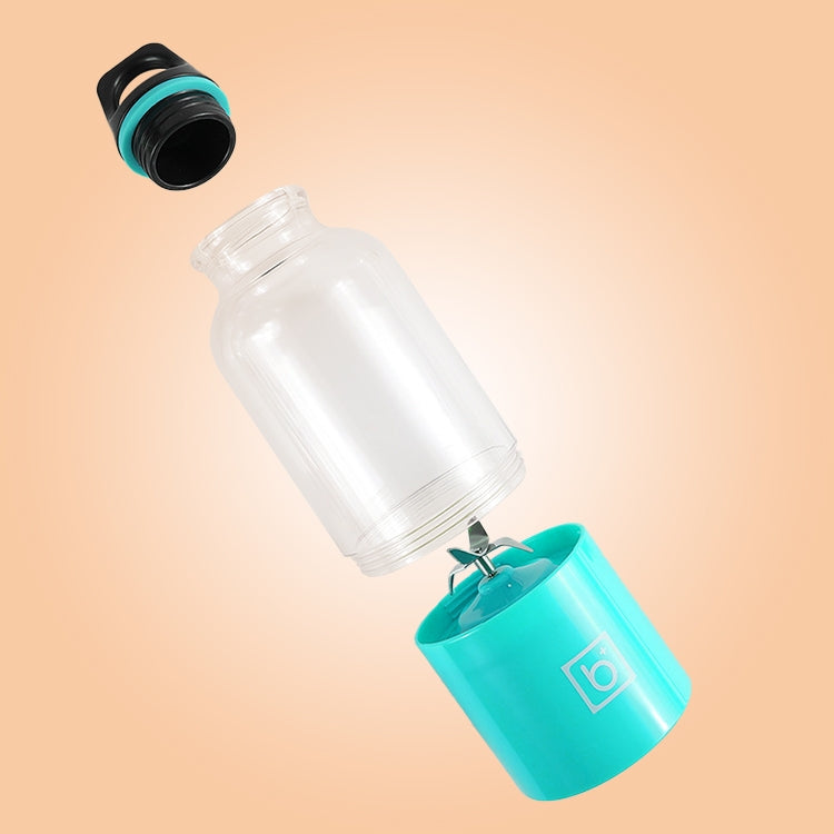 ถ้วยเครื่องคั้นน้ำผลไม้ไฟฟ้าขนาดเล็กพกพา 500ml ชาร์จ USB เครื่องปั่นน้ำผลไม้ เครื่องปั่น เครื่องเขย่า เครื่องคั้นน้ำส้มผลไม้ ใบมีด 4 แฉก สีน้ำเงิน, ใบมีด 4 แฉก สีเขียว, ใบมีด 4 แฉก สีชมพู