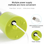 ถ้วยเครื่องคั้นน้ำผลไม้ไฟฟ้าขนาดเล็กพกพา 500ml ชาร์จ USB เครื่องปั่นน้ำผลไม้ เครื่องปั่น เครื่องเขย่า เครื่องคั้นน้ำส้มผลไม้ ใบมีด 4 แฉก สีน้ำเงิน, ใบมีด 4 แฉก สีเขียว, ใบมีด 4 แฉก สีชมพู