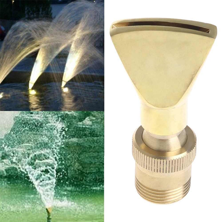 หัวน้ำพุหินน้ำพุทองแดงทั้งหมด สแตนเลส ปรับได้ หัวพ่นพัดลมแบนอเนกประสงค์ 6 จุด 1寸, 1.5寸, 2寸