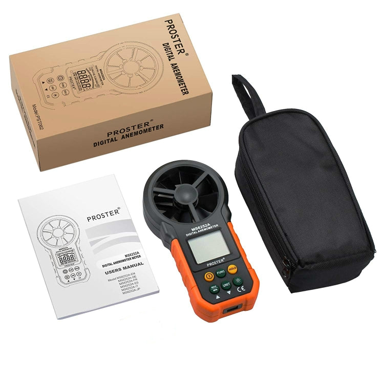 เครื่องวัดความเร็วลมและปริมาณอากาศดิจิตอลความแม่นยำสูง PEAKMETER รุ่น MS6252A วัดความเร็วลม ปริมาณอากาศ, MS6252B วัดอุณหภูมิ ความชื้น, USB
