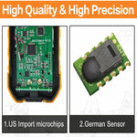 เครื่องวัดความเร็วลมและปริมาณอากาศดิจิตอลความแม่นยำสูง PEAKMETER รุ่น MS6252A วัดความเร็วลม ปริมาณอากาศ, MS6252B วัดอุณหภูมิ ความชื้น, USB