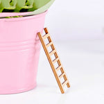 บันไดจำลอง 5 ชิ้น ตกแต่งบันไดไม้ ทางเดิน สวนจิ๋ว กระถางต้นไม้ฟอกอากาศ DIY ตกแต่งบันไดจำลอง