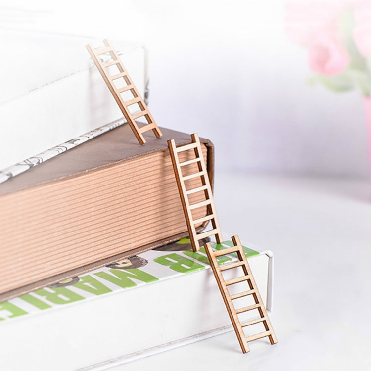 บันไดจำลอง 5 ชิ้น ตกแต่งบันไดไม้ ทางเดิน สวนจิ๋ว กระถางต้นไม้ฟอกอากาศ DIY ตกแต่งบันไดจำลอง