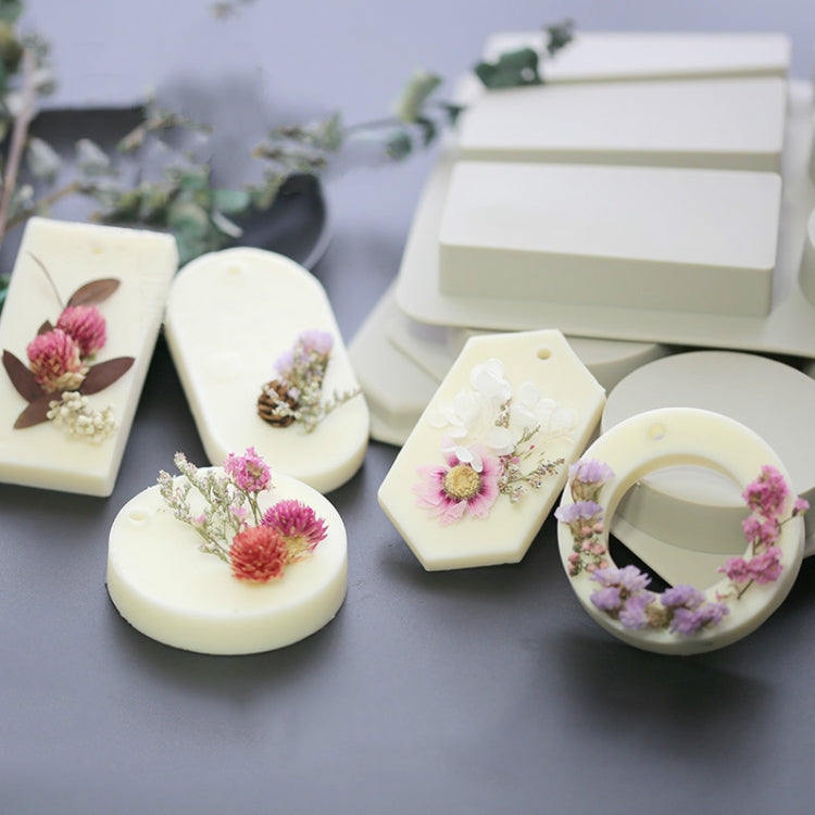 Aromatherapy Wax Handmade Soap Silicone Mold, Six Grid Rectangle, Three Rectangle Three Oval, Six Lattice Rhombus, Three  Round Three Ring, Six Lattice Round Key