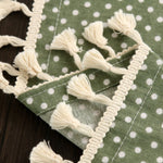 ผ้าปูโต๊ะอาหารผ้าฝ้ายสำหรับตกแต่ง, ขนาด 110x140 ซม., 90x90 ซม., 120x160 ซม., 120x120 ซม.